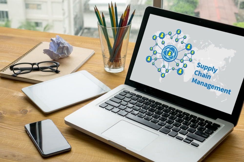 Supply chain management concept representing MSP vendor risk