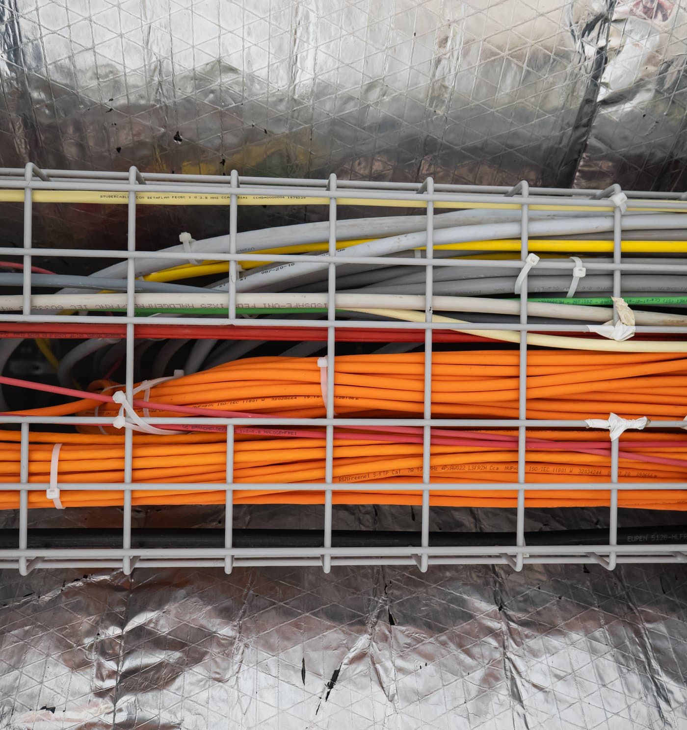 Structured cabling installation at a multifamily housing community project