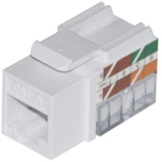 ADI PRO CAT6 Keystone Jack, 2-Pack, White