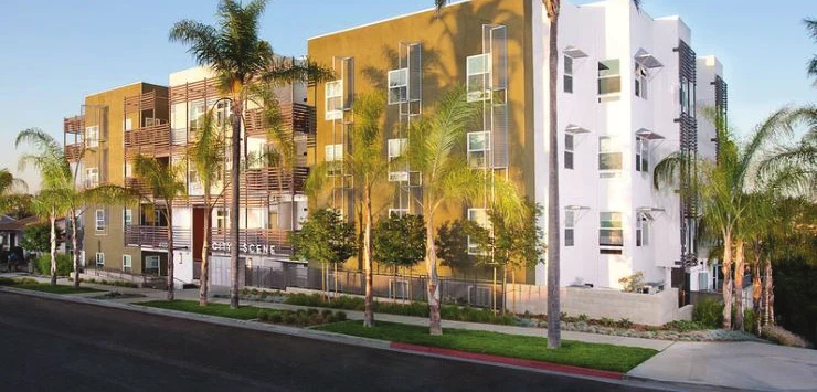 Architectural rendering of City Scene Apartments