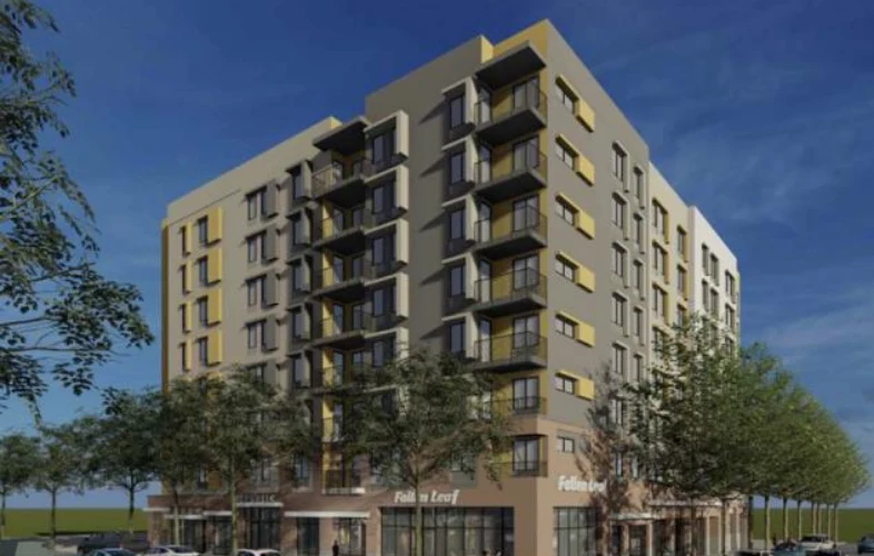 Architectural rendering of Hillcrest Hall Apartments