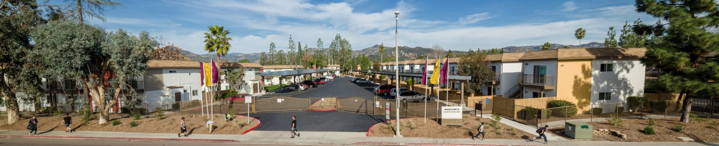 Manzanita Apartments building and community